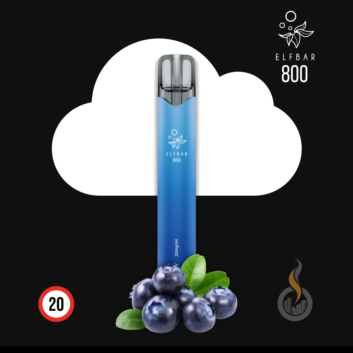 elfbar 800 blueberry ELF BAR Einweg E-Zigarette elfbar blueberry Elfbar MAX - Purple Black Friday Stength:20mg