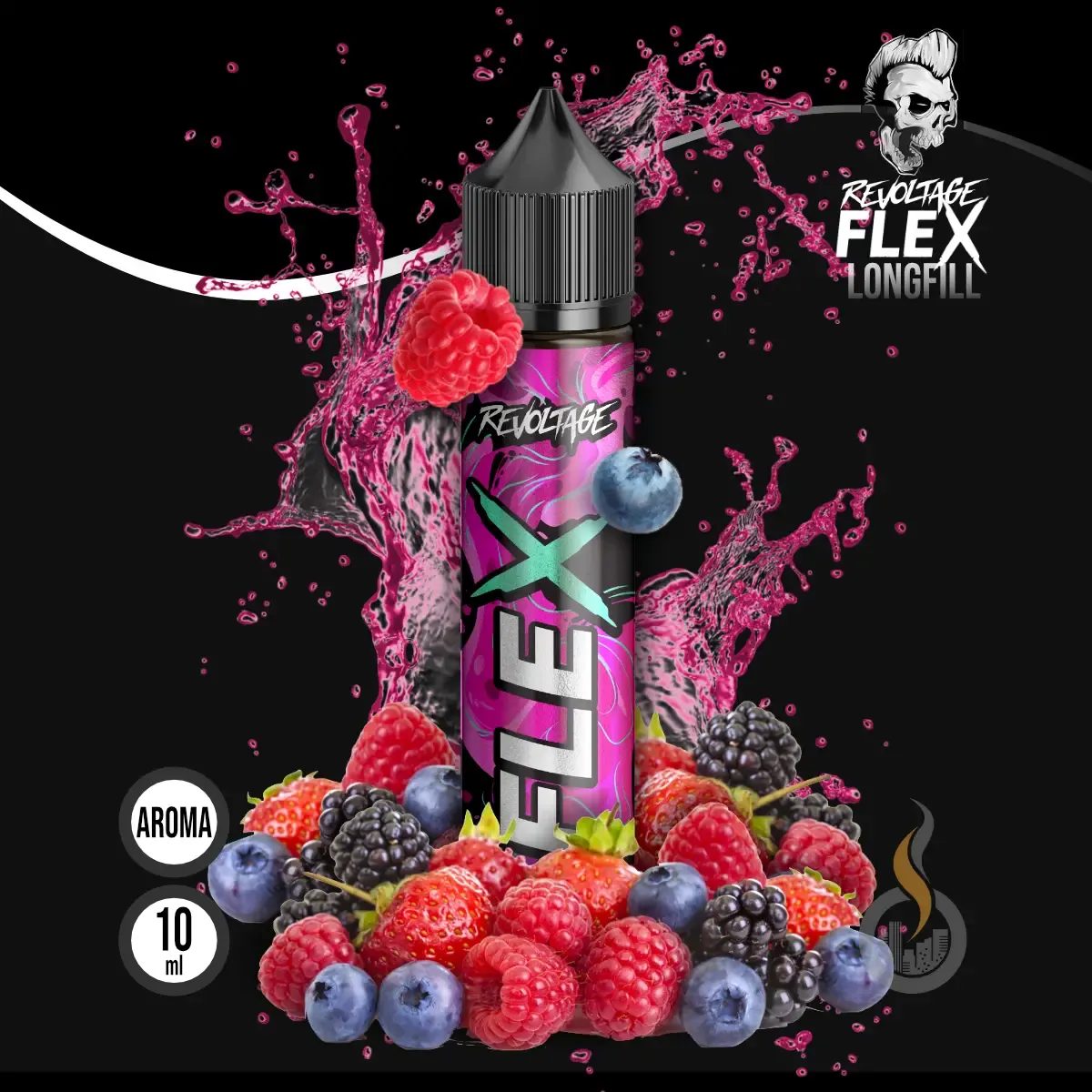 REVOLTAGE FLEX Overdosed Aroma Berries - 10 ml SW18220 Bild 1
