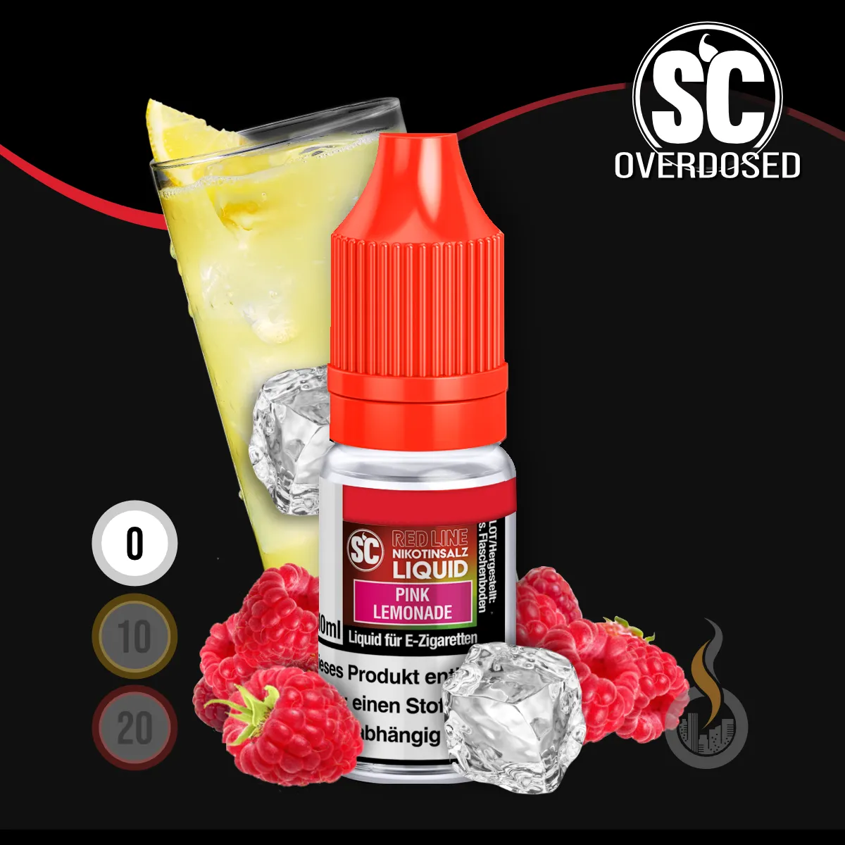SC Red Line Pink Lemonade Nikotinsalz Liquid - 10 ml SW18297 Nikotinstärke wählen: 0 mg (OHNE NIKOTIN) Bild 1