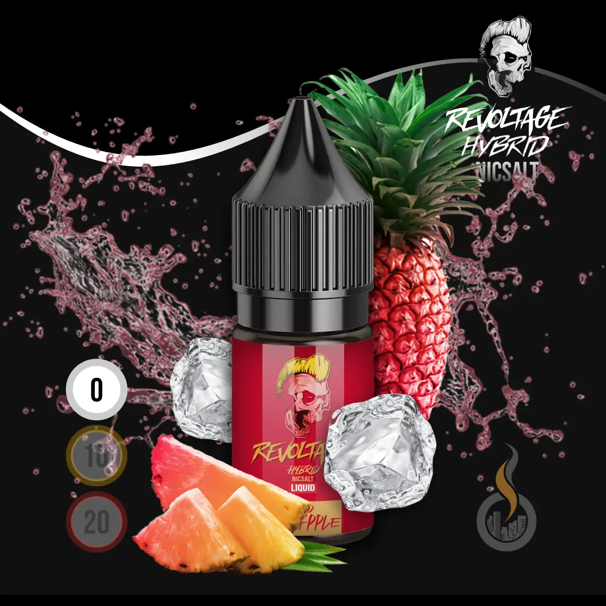 REVOLTAGE Hybrid Nikotinsalz Liquid Red Pineapple - 10 ml SW18214 Nikotinstärke wählen: 0 mg (OHNE NIKOTIN) Bild 1