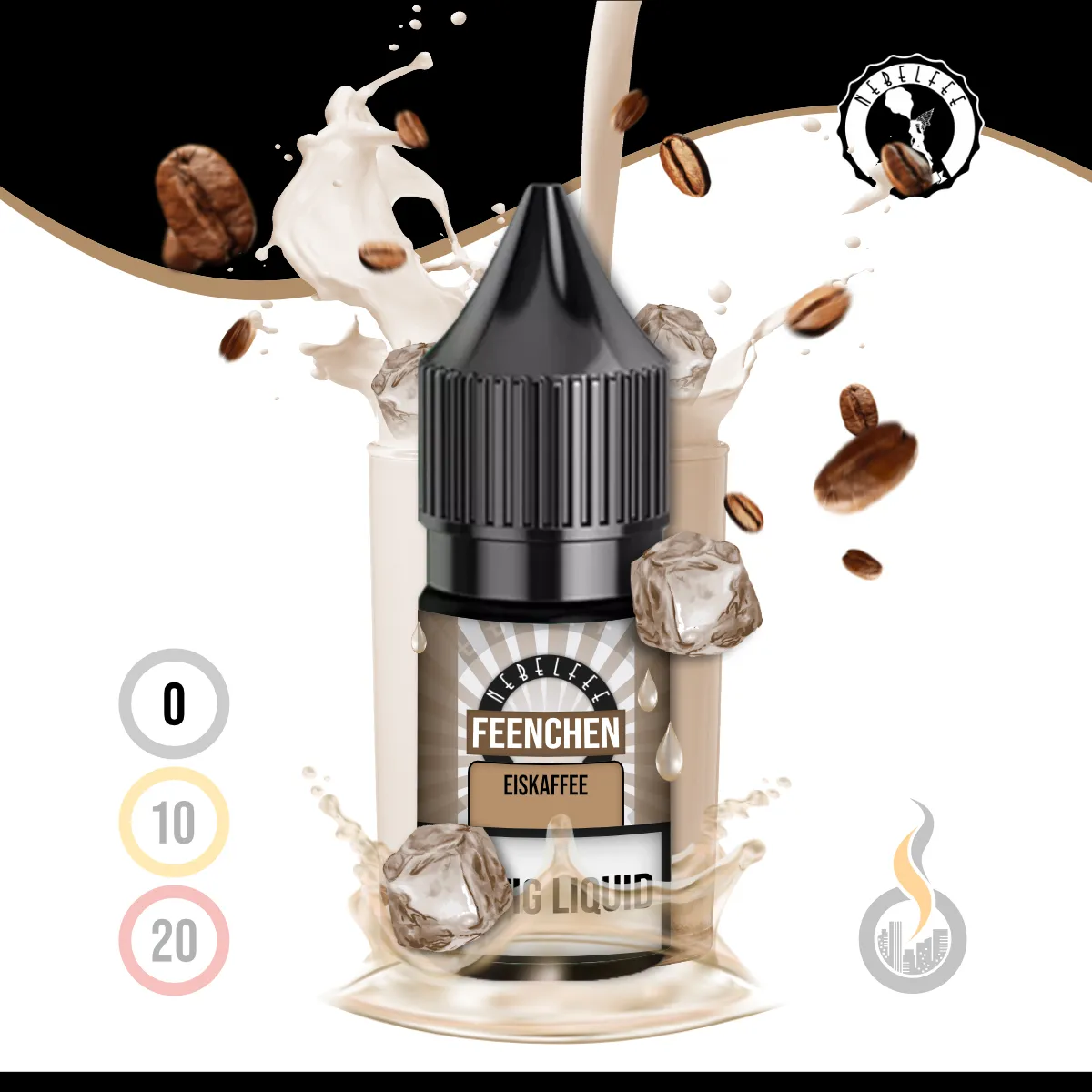 Nebelfee Eiskaffee Feenchen Liquid - 10 ml SW17809 Nikotinstärke wählen: 0 mg (OHNE NIKOTIN) Bild 1