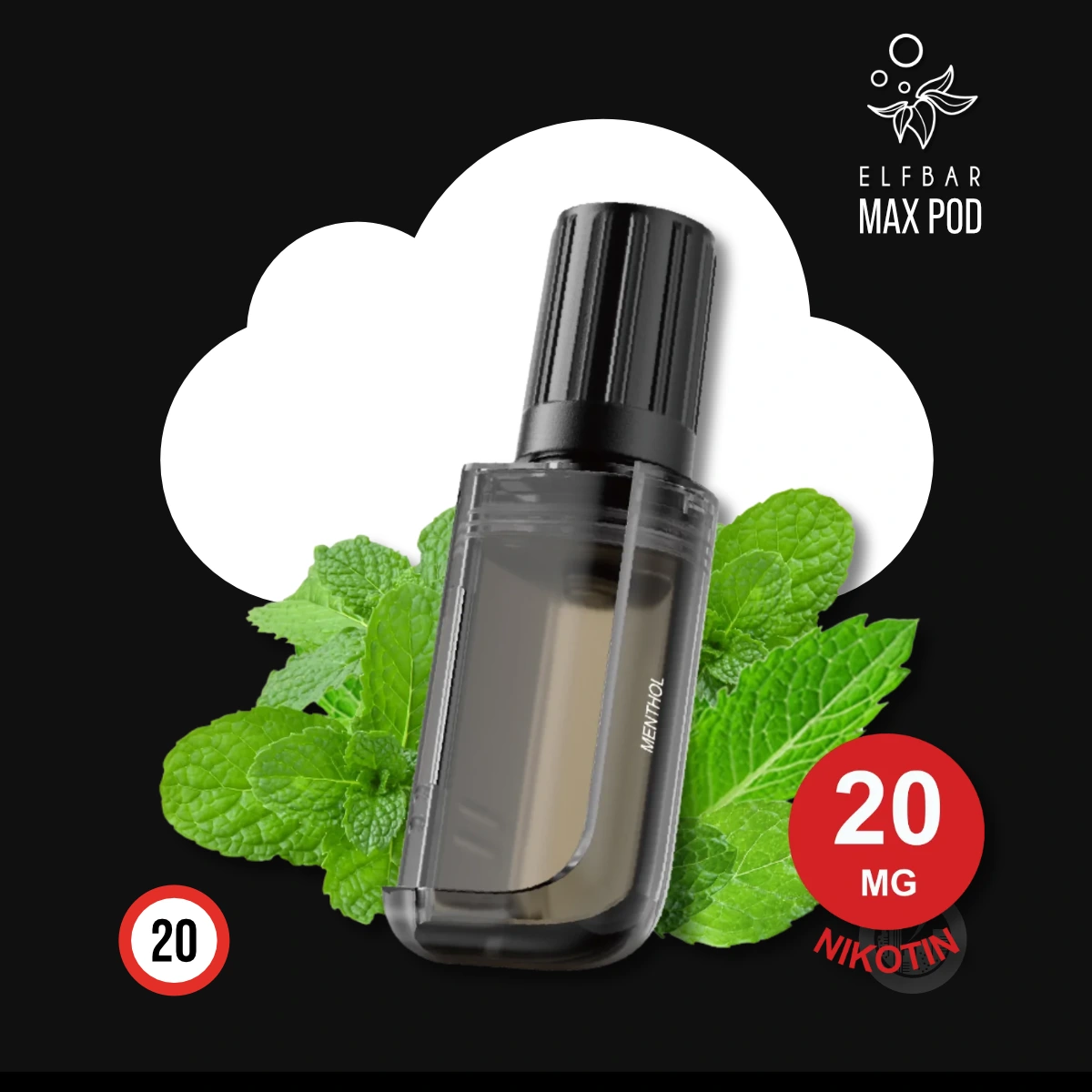 ELF BAR MAX Menthol Nachfüllbehälter Pod - 10 ml SW18518 Bild 1