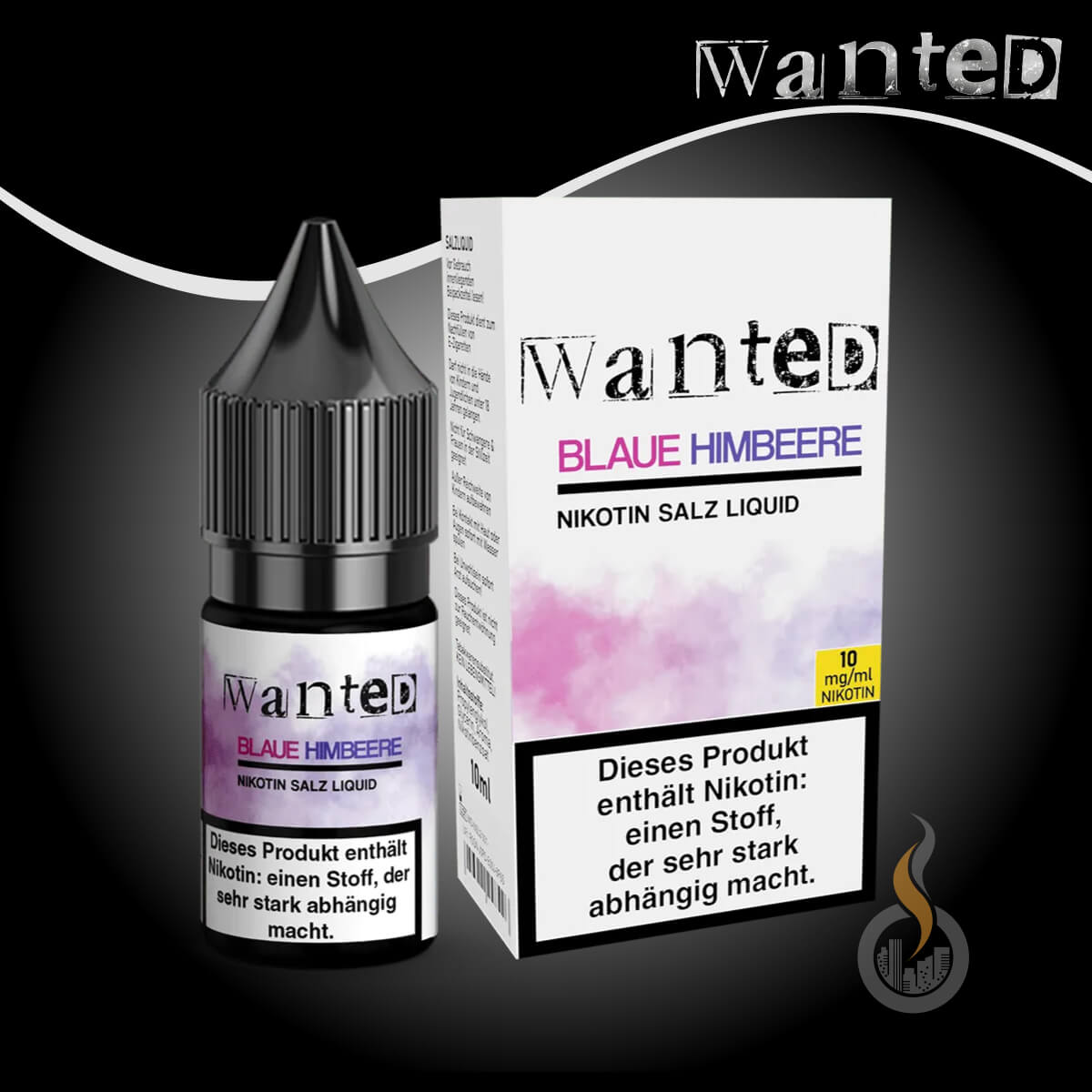 WANTED Overdosed Blaue Himbeere Nikotinsalz-Liquid - 10 ml