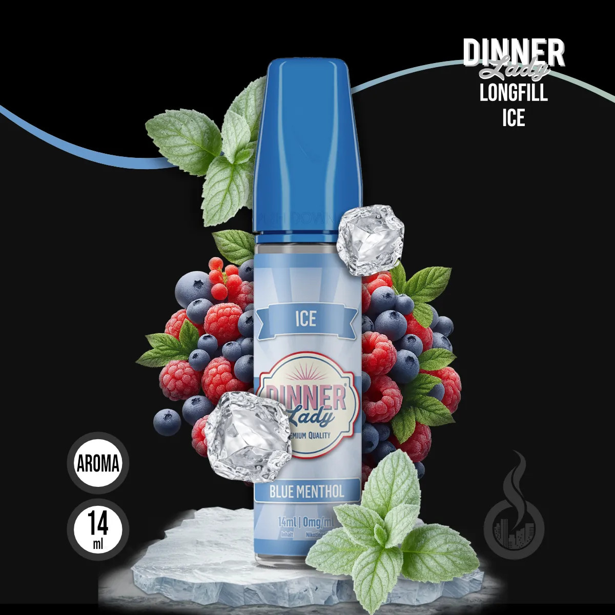 DINNER LADY ICE Blue Menthol Aroma - 14 ml SW16667 Bild 1