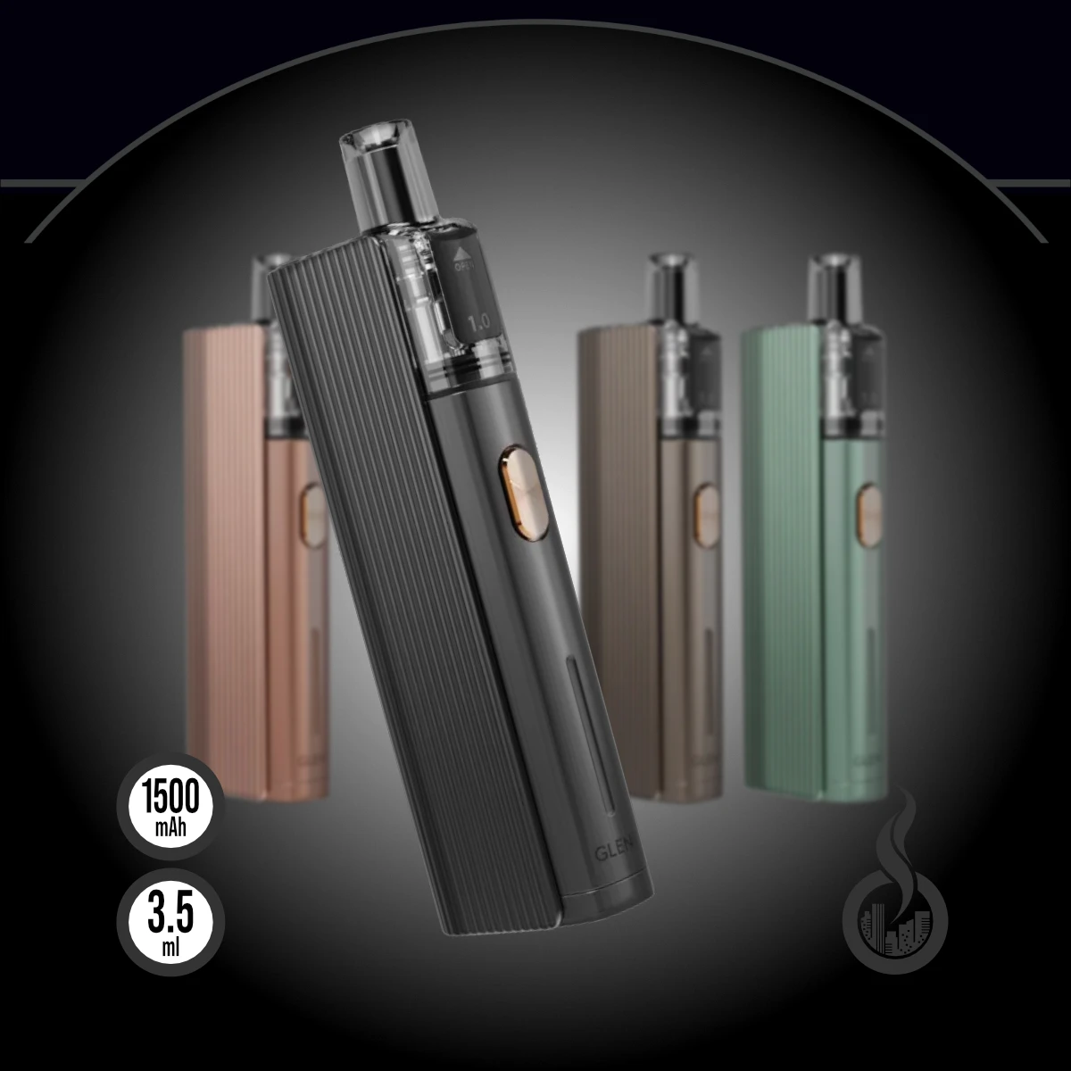 Justfog Glent Pod Starter Kit SW18258 Farbe Schwarz Bild 1