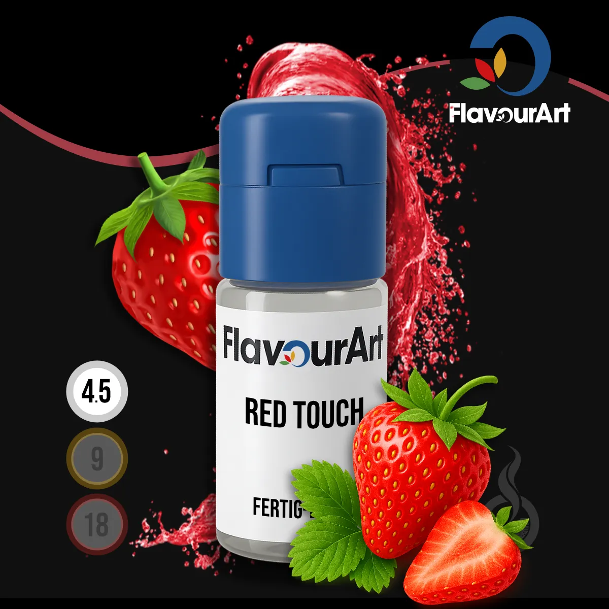 FlavourArt Nikotin Liquid Red Touch - 10 ml SW18506 Nikotinstärke wählen: 4.5 mg (LOW) Bild 1