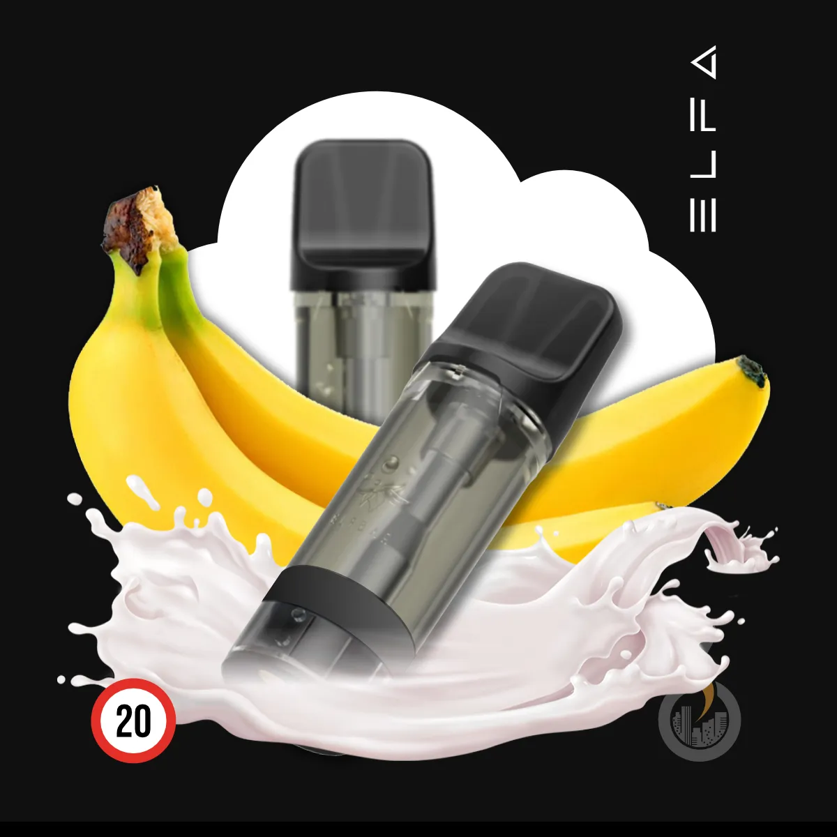 2x ELF BAR ELFA CP Prefilled Pod Banana - 20 mg SW17785 Bild 1