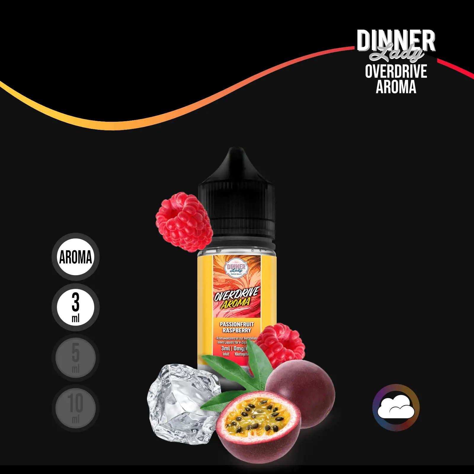 Dinner Lady Overdrive Passionfruit Raspberry Longfill Aroma