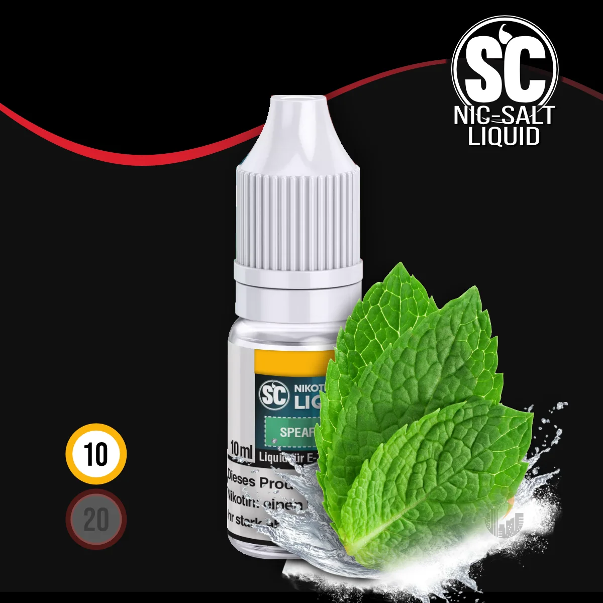 SC Spearmint Nikotinsalz Liquid - 10 ml SW18095 Nikotinstärke wählen: 10 mg (NIKOTINSALZ) Bild 1