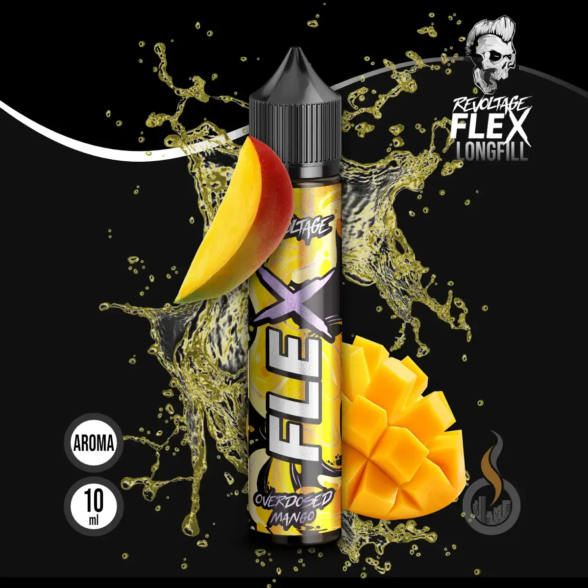 REVOLTAGE FLEX Overdosed Aroma Mango - 10 ml SW18226 Bild 1