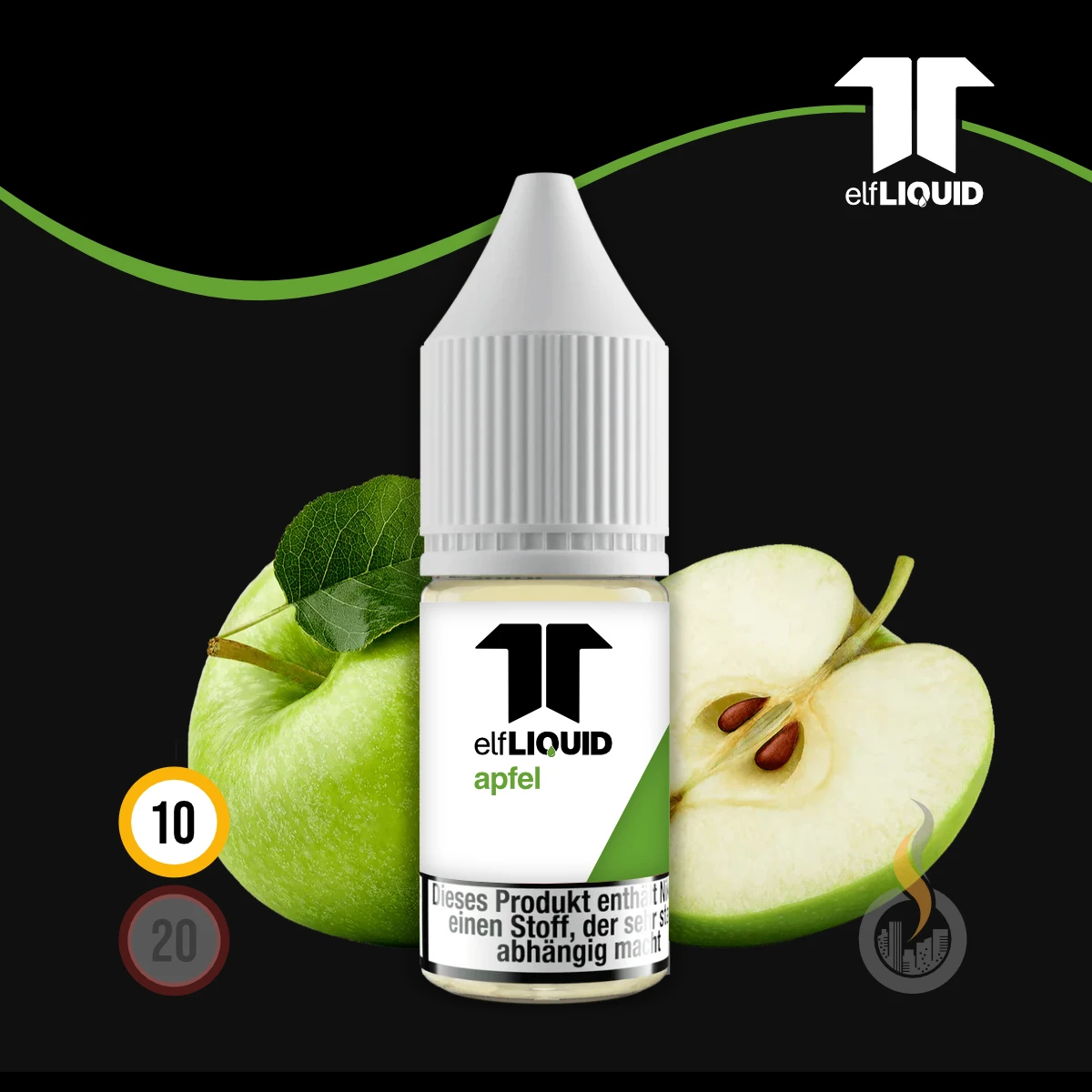 elf LIQUID Nikotinsalz Apfel - 10 ml SW18684 Nikotinstärke wählen: 10 mg (NIKOTINSALZ) Bild 1