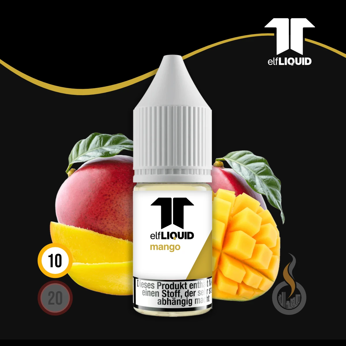 elf LIQUID Nikotinsalz Mango - 10 ml SW18693 Nikotinstärke wählen: 10 mg (NIKOTINSALZ) Bild 1
