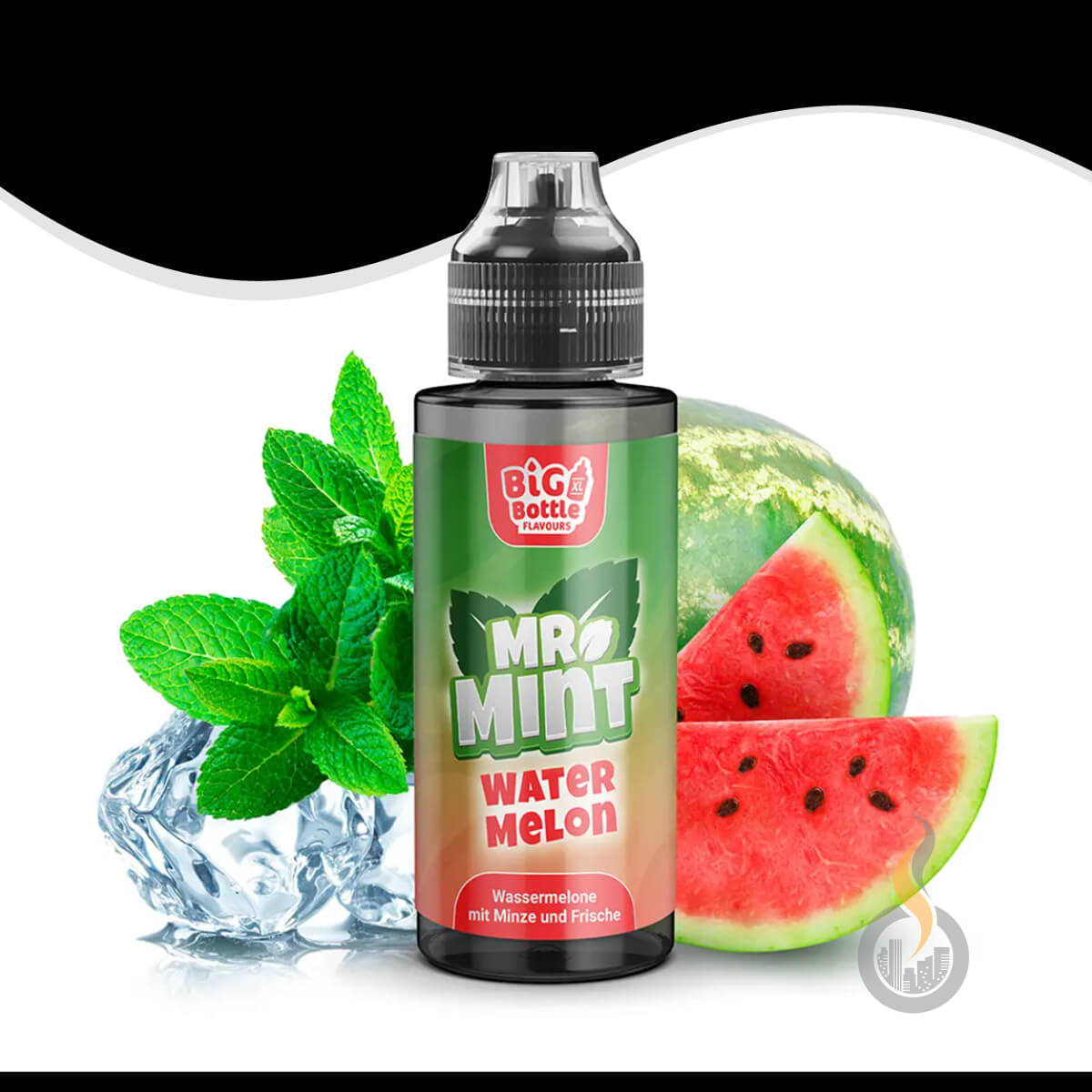BIG BOTTLE FLAVOURS Mr. Mint Watermelon Aroma - 10 ml SW18023 Bild 1