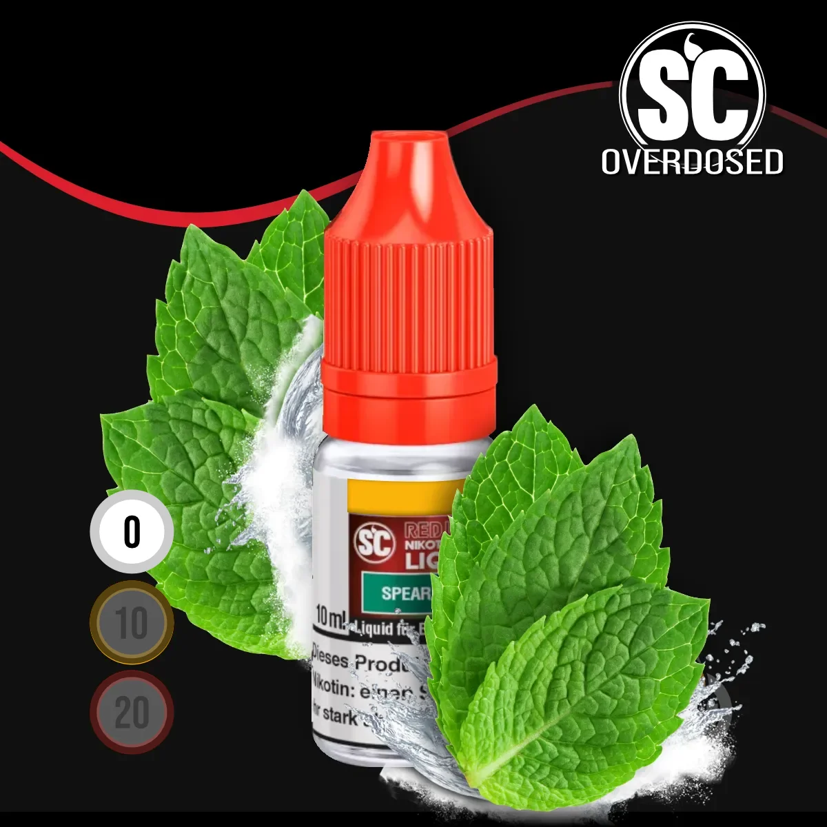 SC Red Line Spearmint Nikotinsalz Liquid - 10 ml SW18108 Nikotinstärke wählen: 0 mg (OHNE NIKOTIN) Bild 1