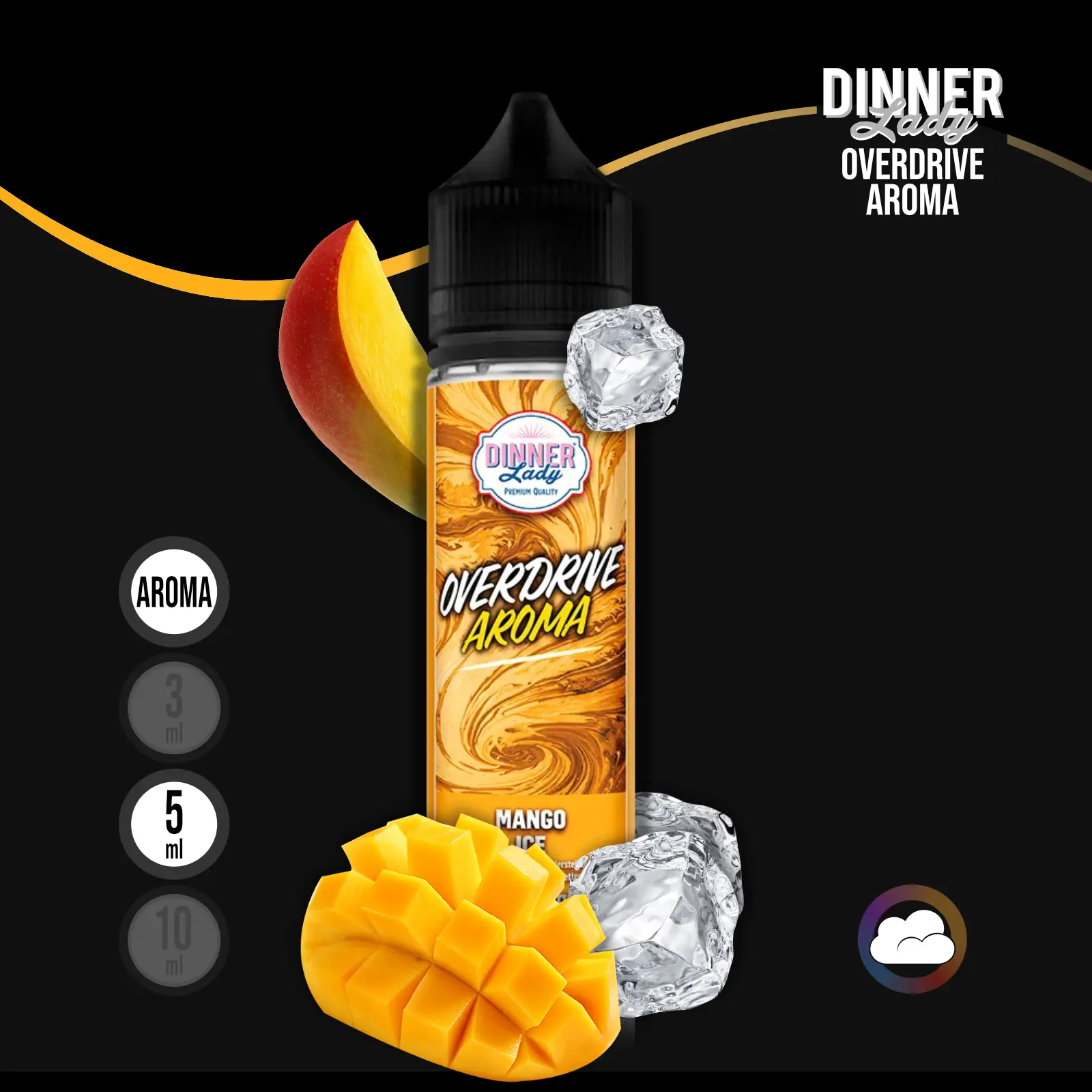 Dinner Lady Overdrive Mango Ice Longfill Aroma