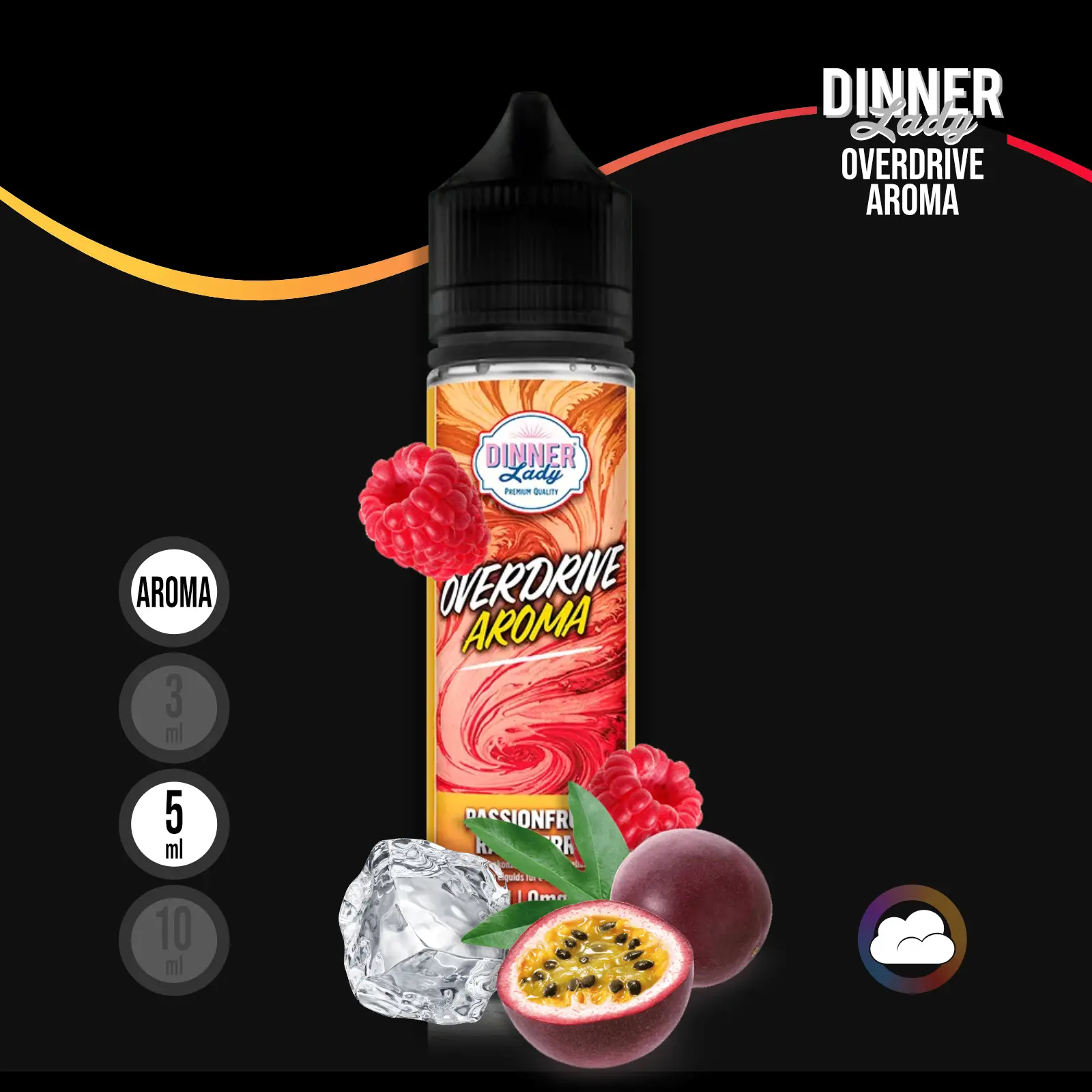 Dinner Lady Overdrive Passionfruit Raspberry Longfill Aroma