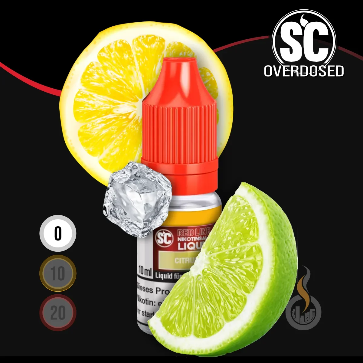 SC Red Line Citrus Nikotinsalz Liquid - 10 ml SW18101 Nikotinstärke wählen: 0 mg (OHNE NIKOTIN) Bild 1