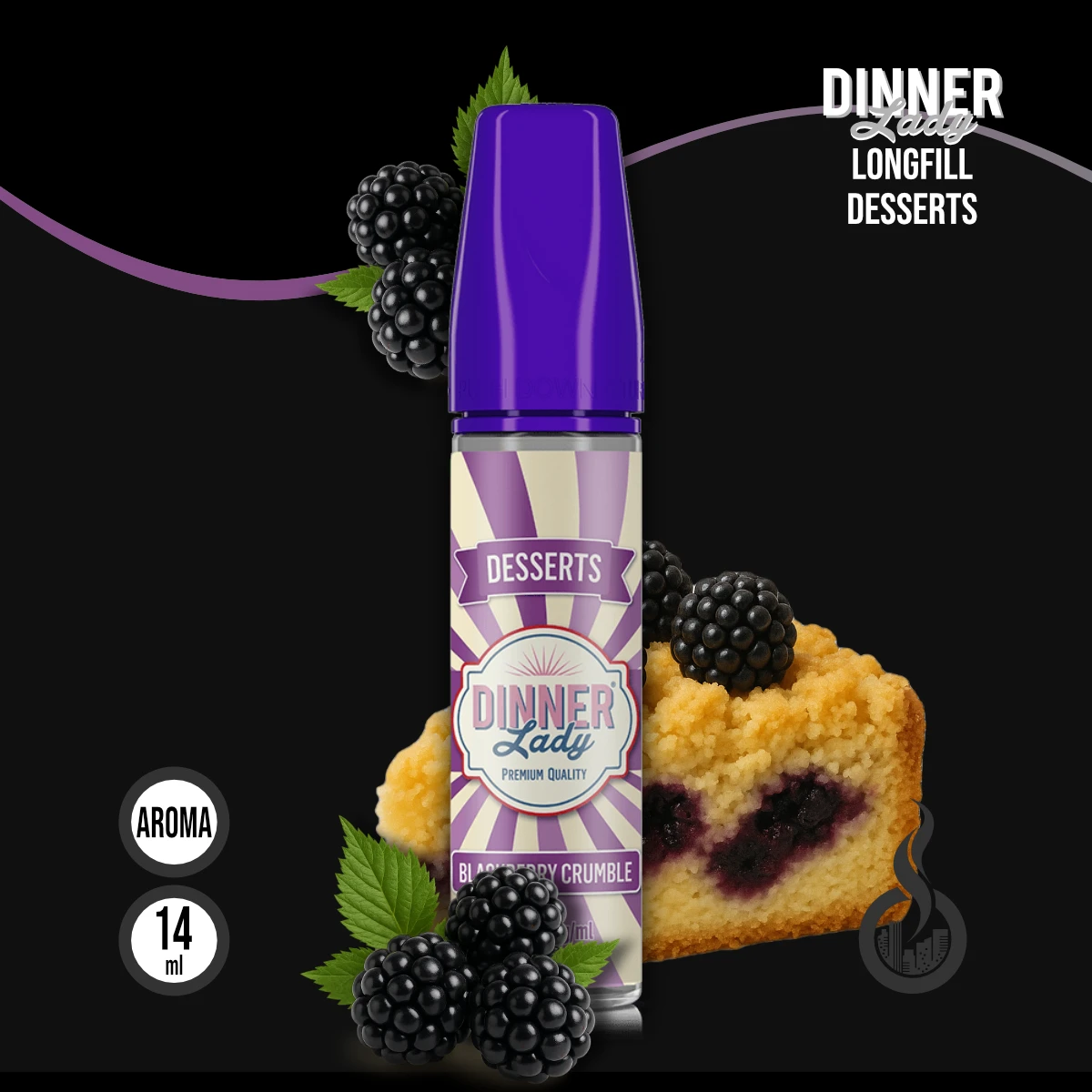 DINNER LADY DESSERT Blackberry Crumble Aroma - 14 ml SW16659 Bild 1