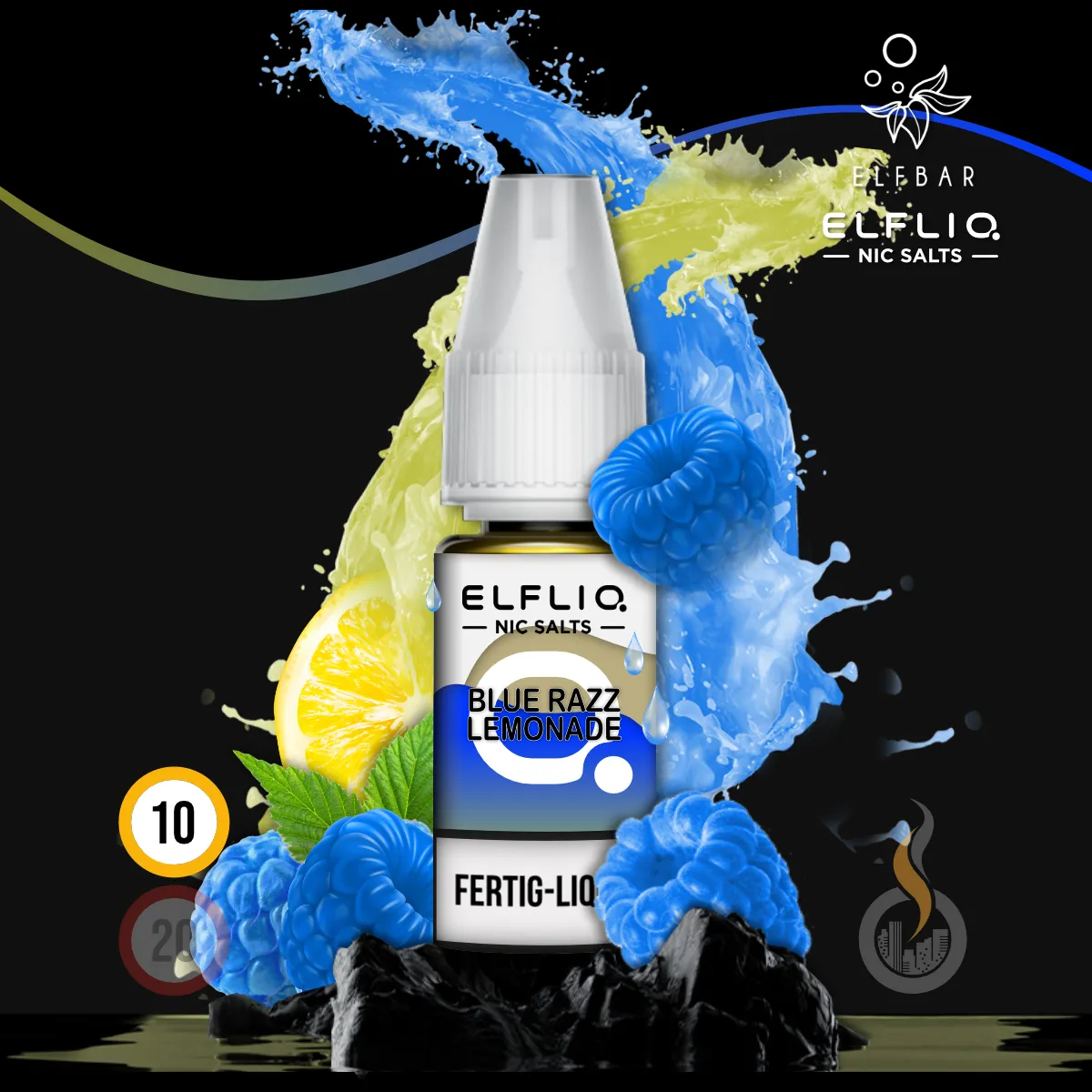 ELFLIQ by Elfbar Blue Razz Lemonade Nikotinsalz Liquid - 10 ml SW17878 Nikotinstärke wählen: 10 mg (NIKOTINSALZ) Bild 1