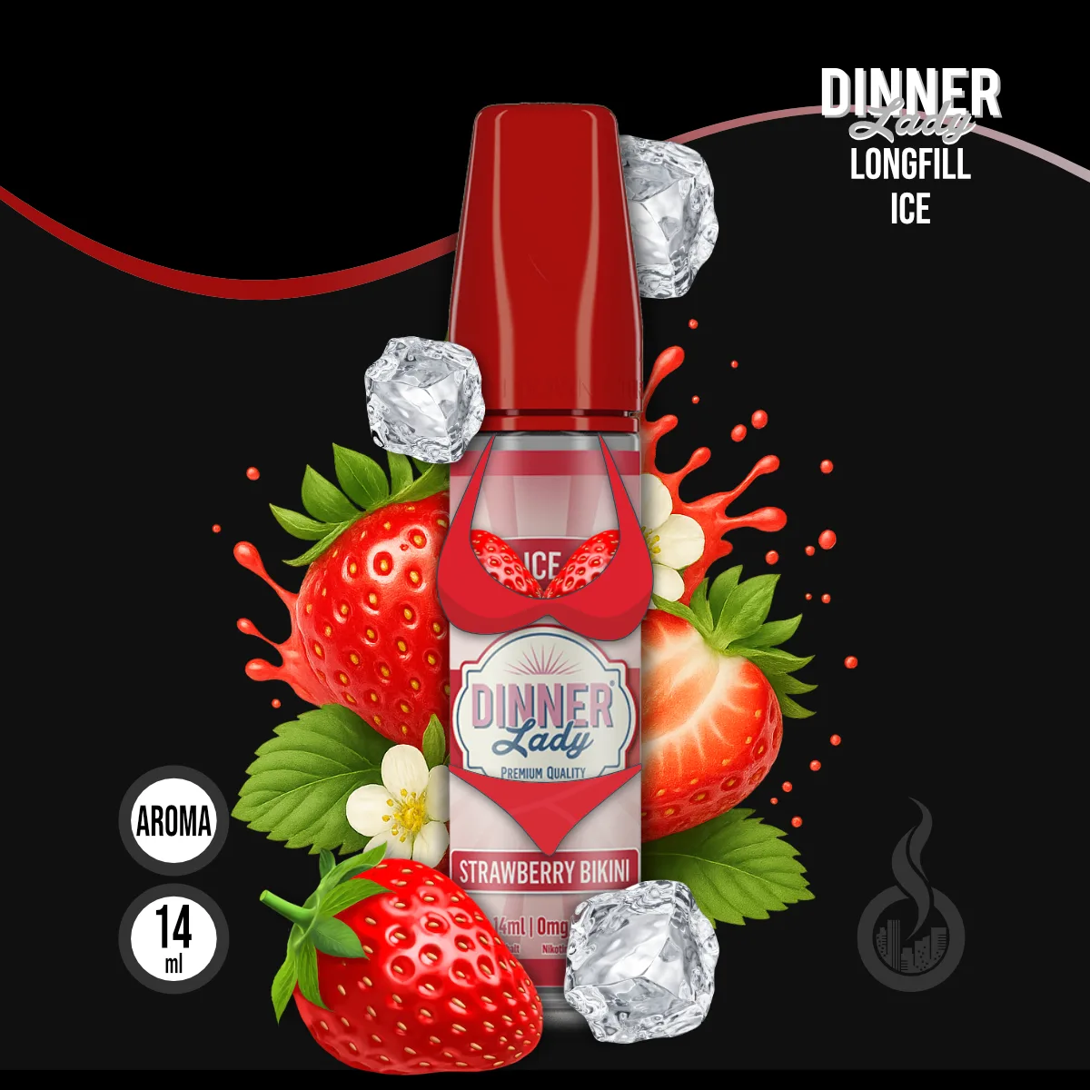 DINNER LADY ICE Strawberry Bikini Aroma - 14 ml SW18570 Bild 1