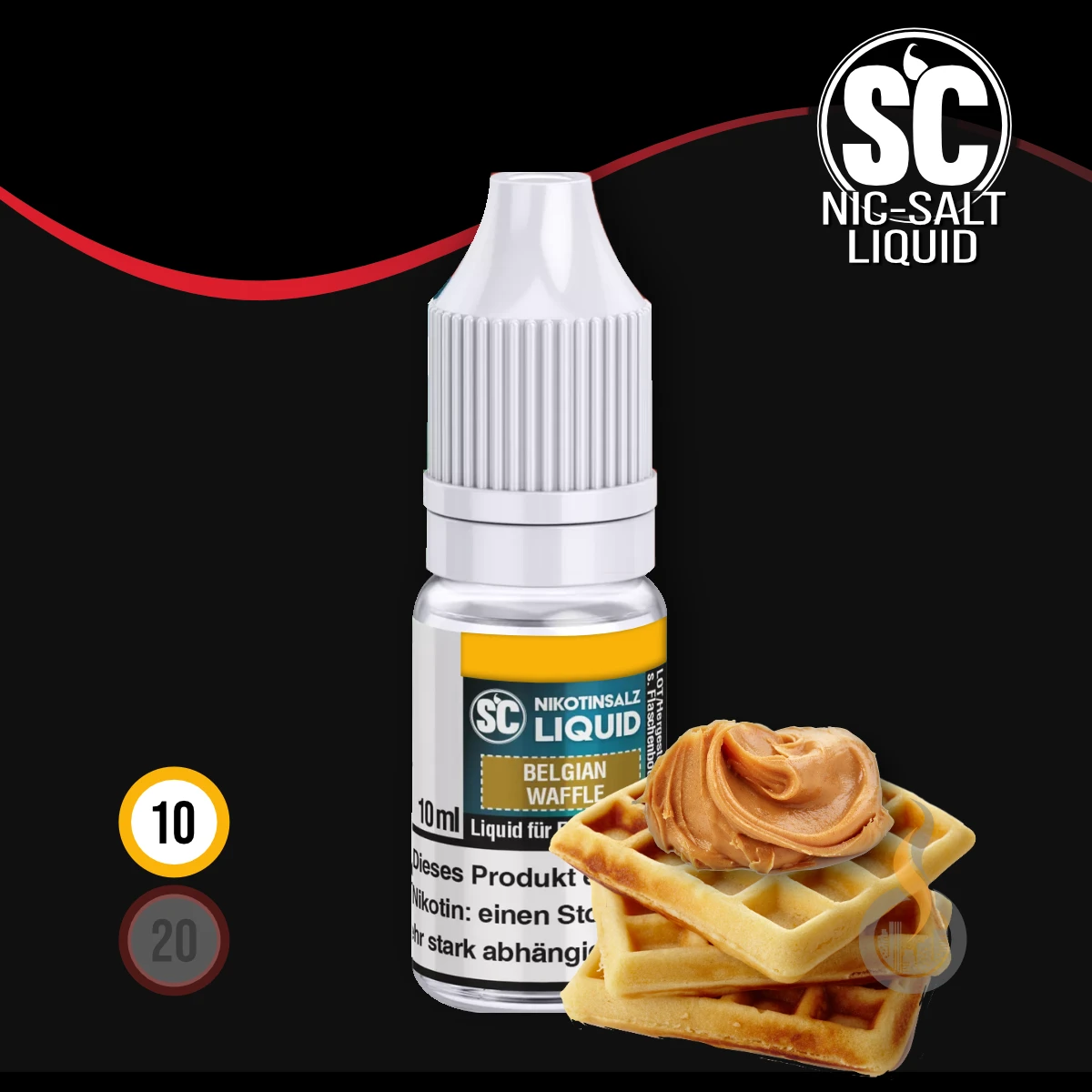 SC Belgian Waffle Nikotinsalz Liquid - 10 ml SW18093 Nikotinstärke wählen: 10 mg (NIKOTINSALZ) Bild 1