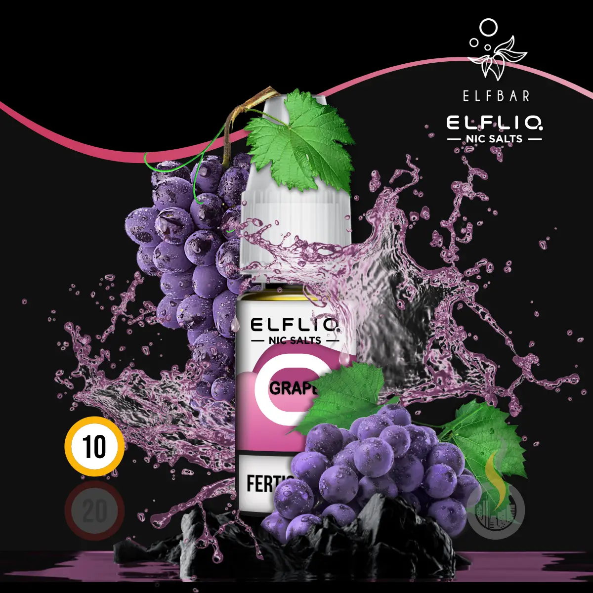 ELFLIQ by Elfbar Grape Nikotinsalz Liquid - 10 ml SW17843 Nikotinstärke wählen: 10 mg (NIKOTINSALZ) Bild 1