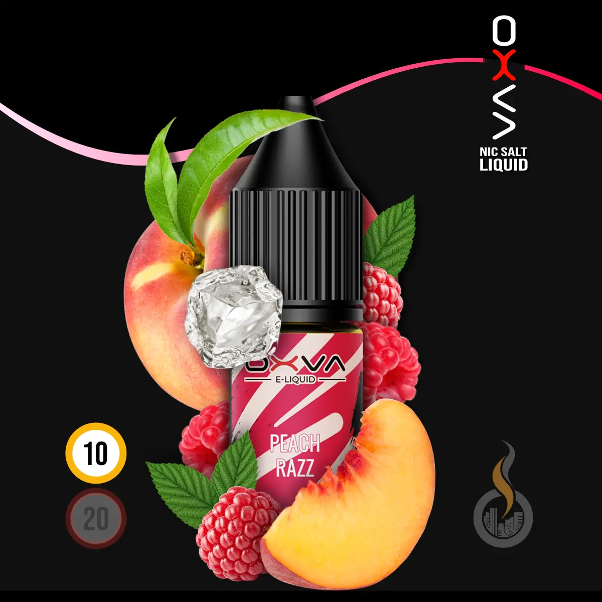 OXVA Peach Razz Nic Salt Liquid SW18331 Nikotinstärke wählen: 10 mg (NIKOTINSALZ) Bild 1
