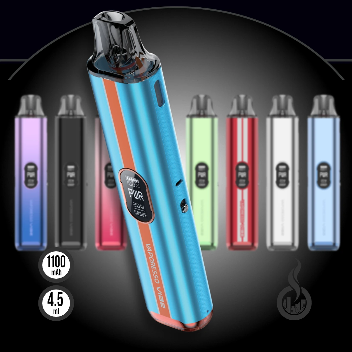 Vaporesso VIBE Starter Kit - 1100 mAh SW18439.7 Farbe Turbo Blue Bild 1