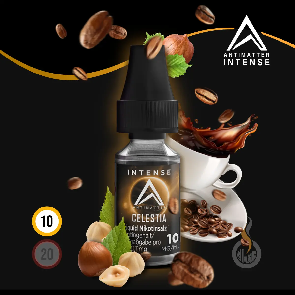 ANTIMATTER INTENSE Celestia Nikotinsalz Liquid 10 ml SW18377 Nikotinstärke wählen: 10 mg (NIKOTINSALZ) Bild 1