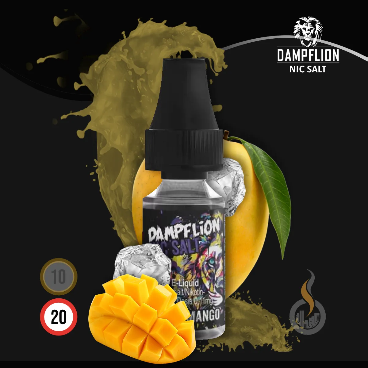 DAMPFLION INTENSE Tropic Mango Overdosed Nic Salt Liquid SW18307.1 Nikotinstärke wählen: 20 mg (STRONG) Bild 1