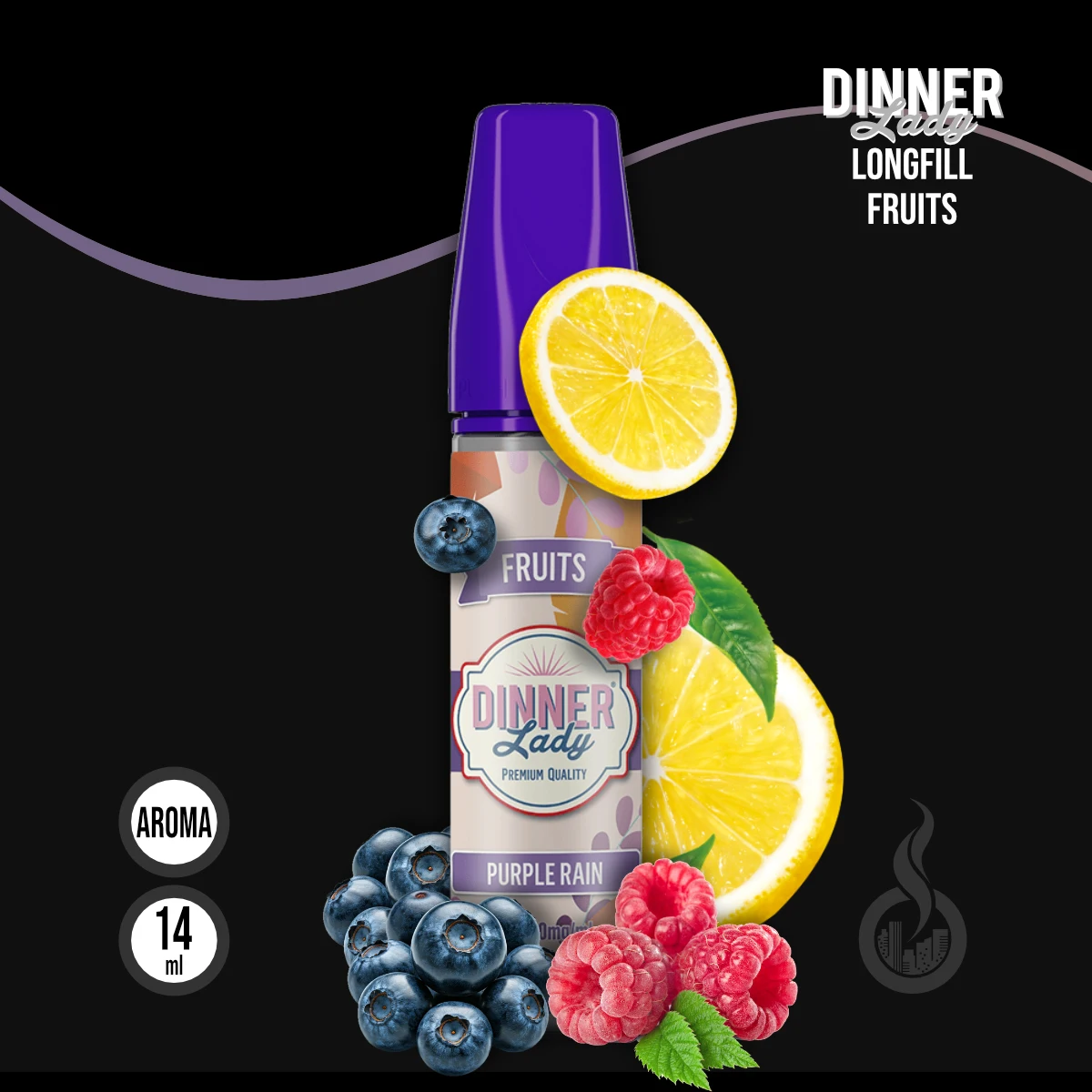 DINNER LADY FRUITS Purple Rain Aroma - 14 ml SW18574 Bild 1